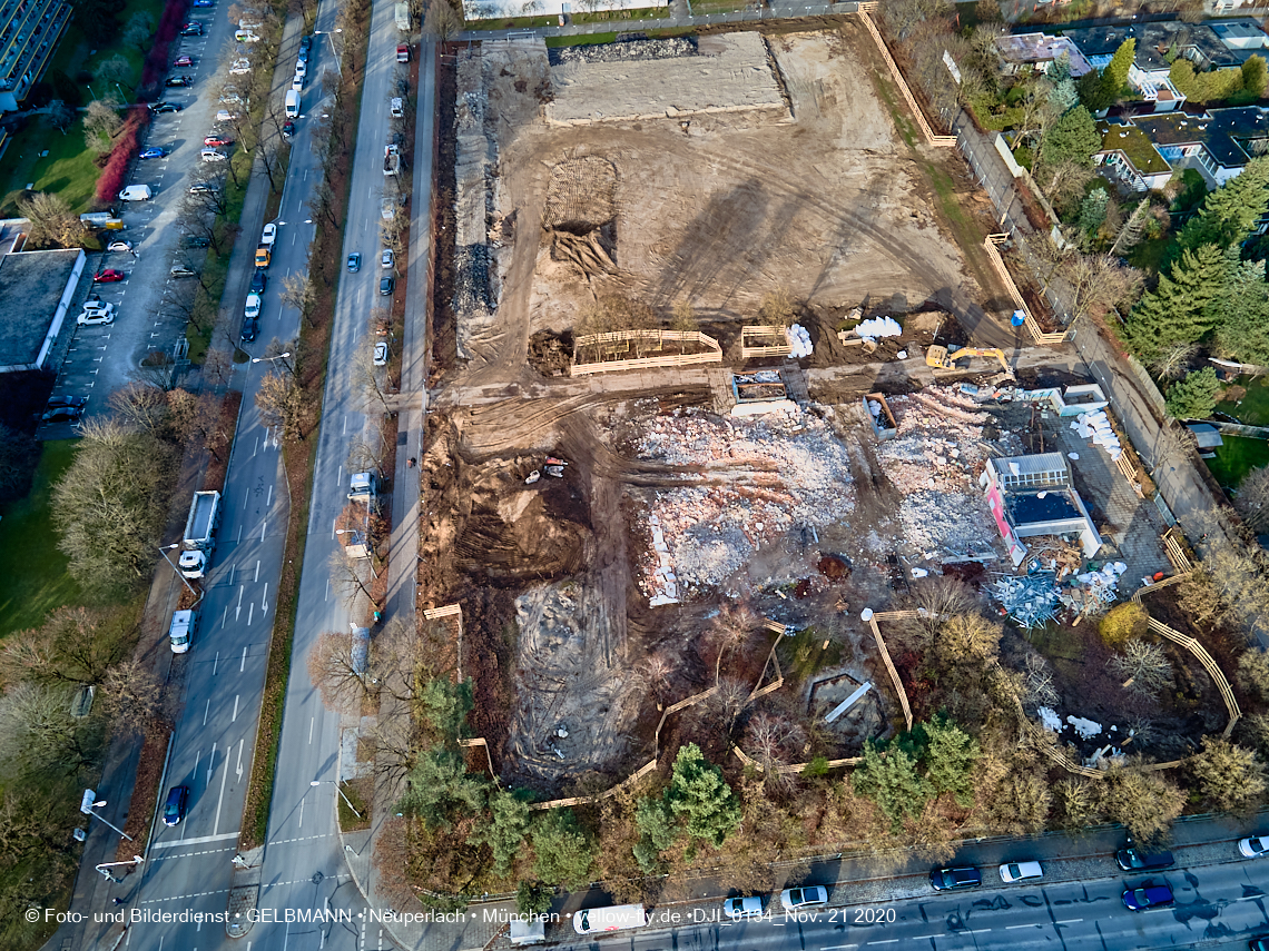 21.11.2020 - Bauplatz der Grundschule in Neuperlach in München